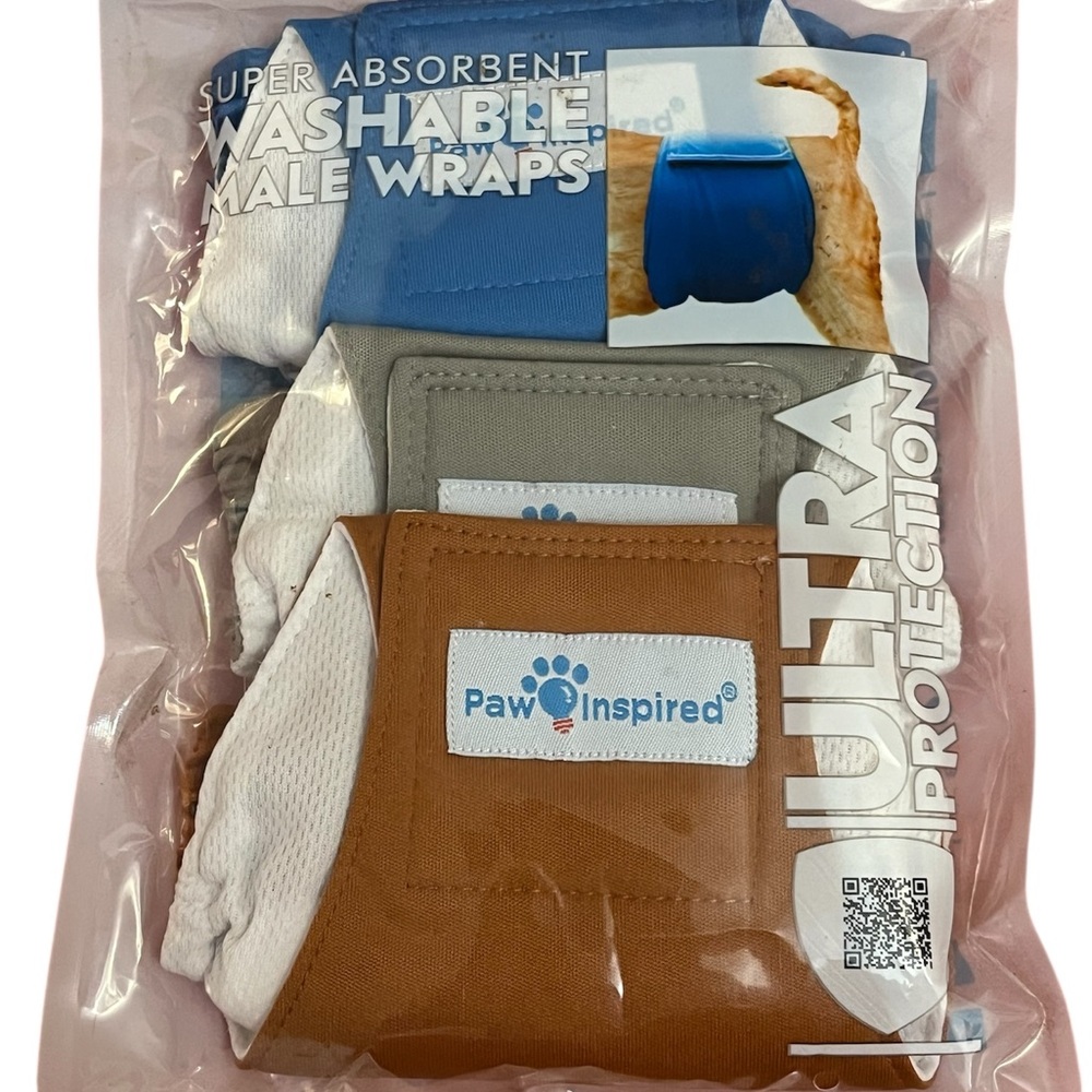 Inspire Blue and Gray Dog Housebreaking Wrap